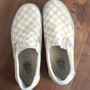Yellow checkered vans